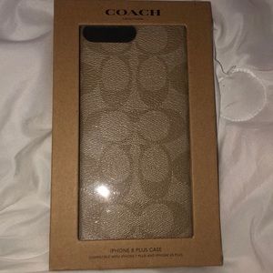 Coach IPhone 6/7/8 Plus Beige Case